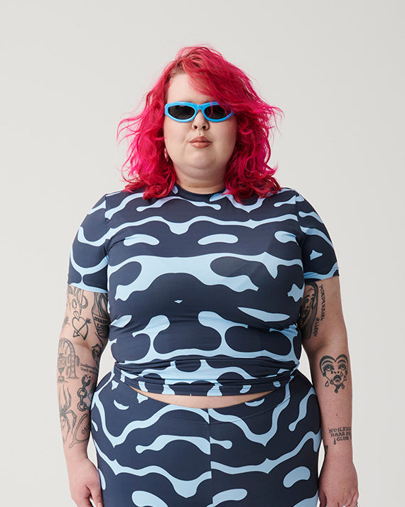 Cuddlelicious/ Enigma / Cropped T-Shirt