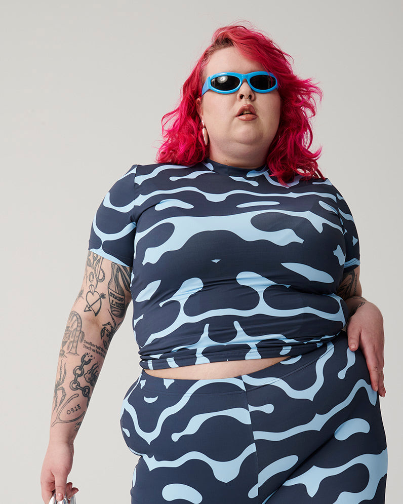 Cuddlelicious/ Enigma / Cropped T-Shirt