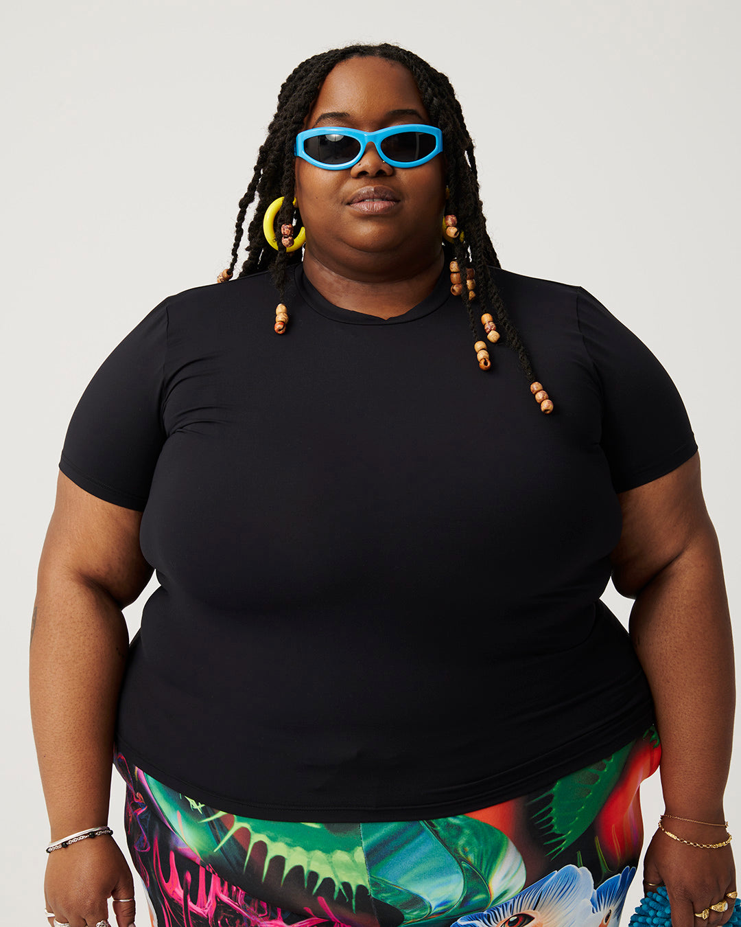 Cuddlelicious / Black / Cropped T-Shirt