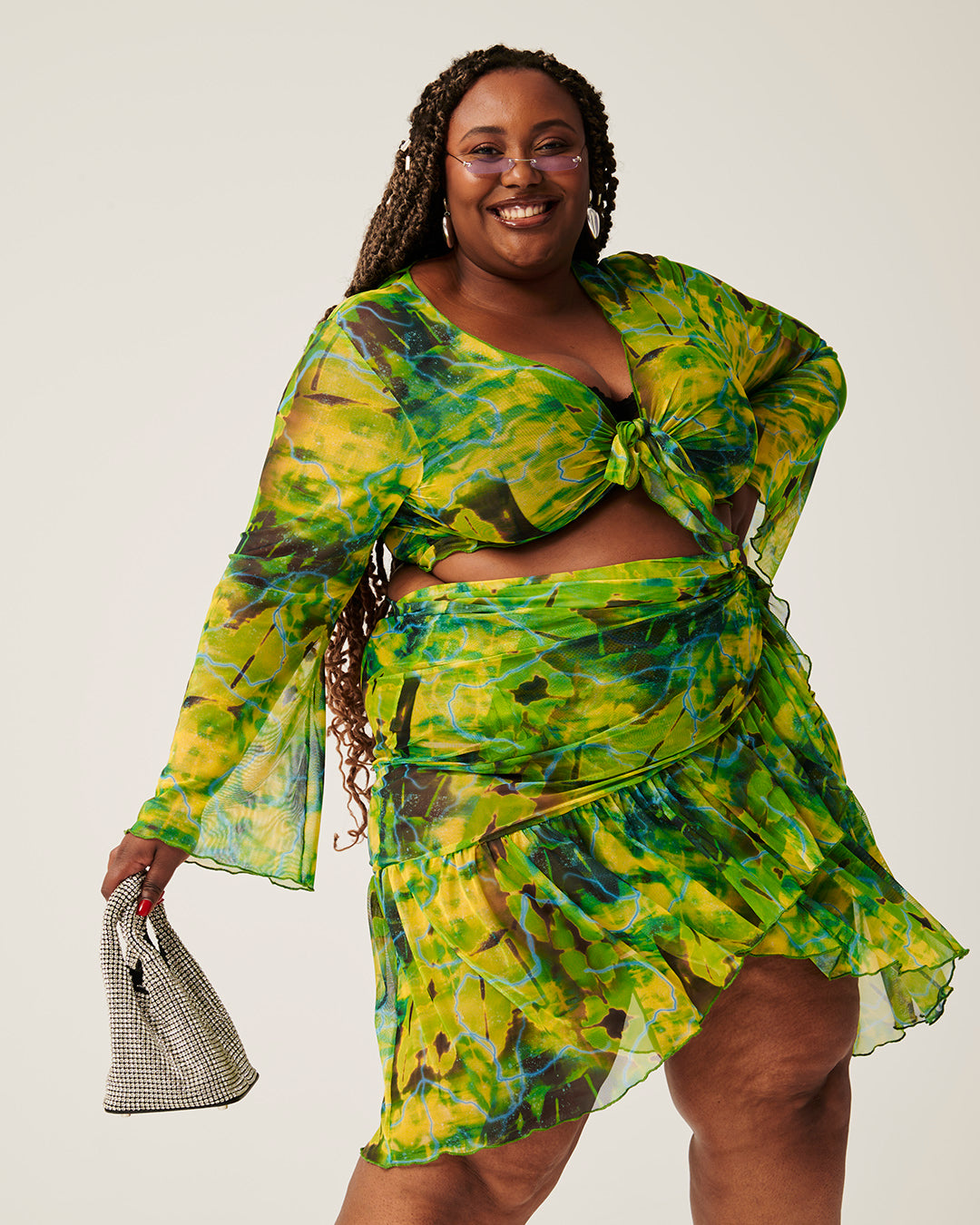 Poolside Perfection / Malachite / Mesh Cover Up