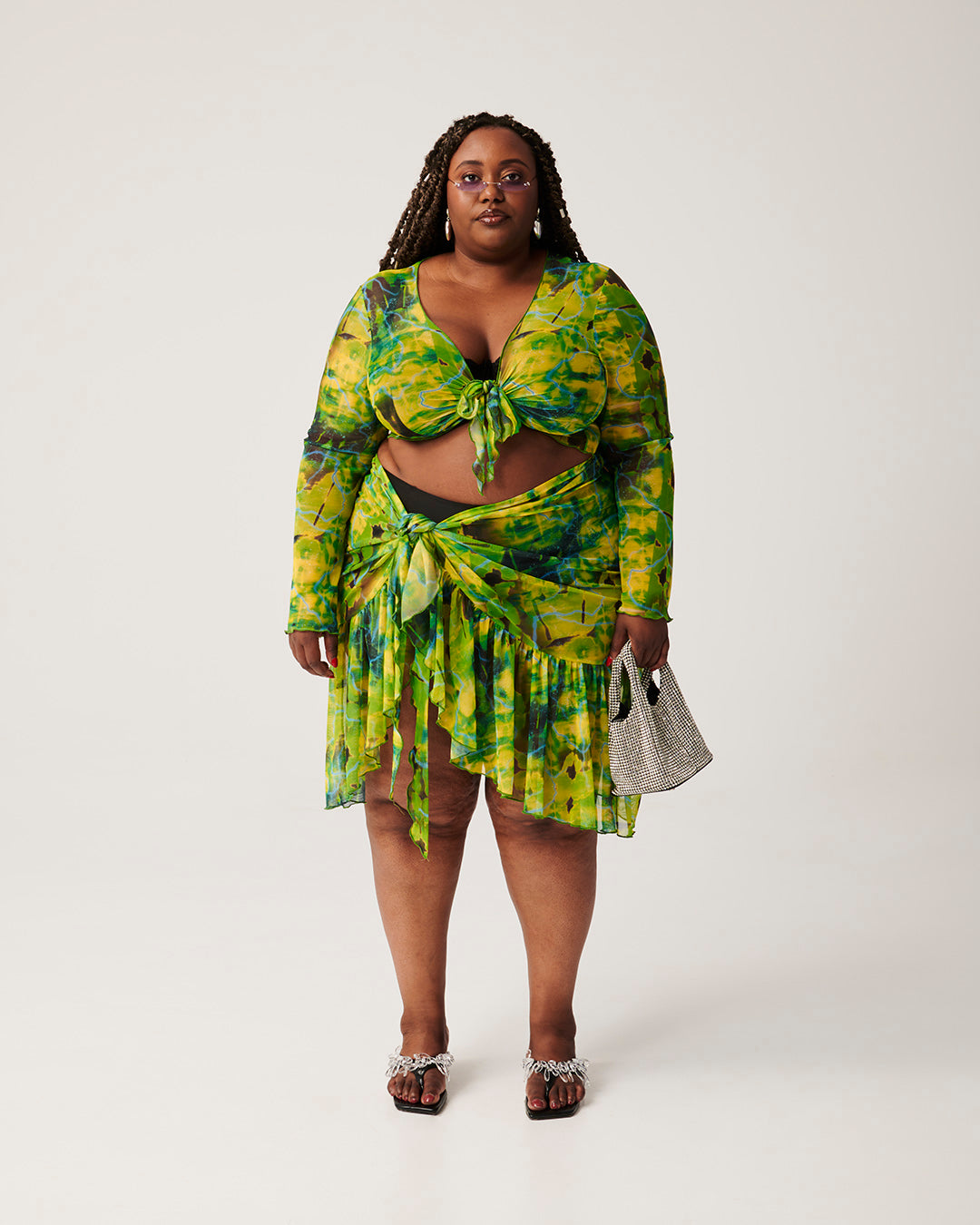 Poolside Perfection / Malachite / Mesh Cover Up