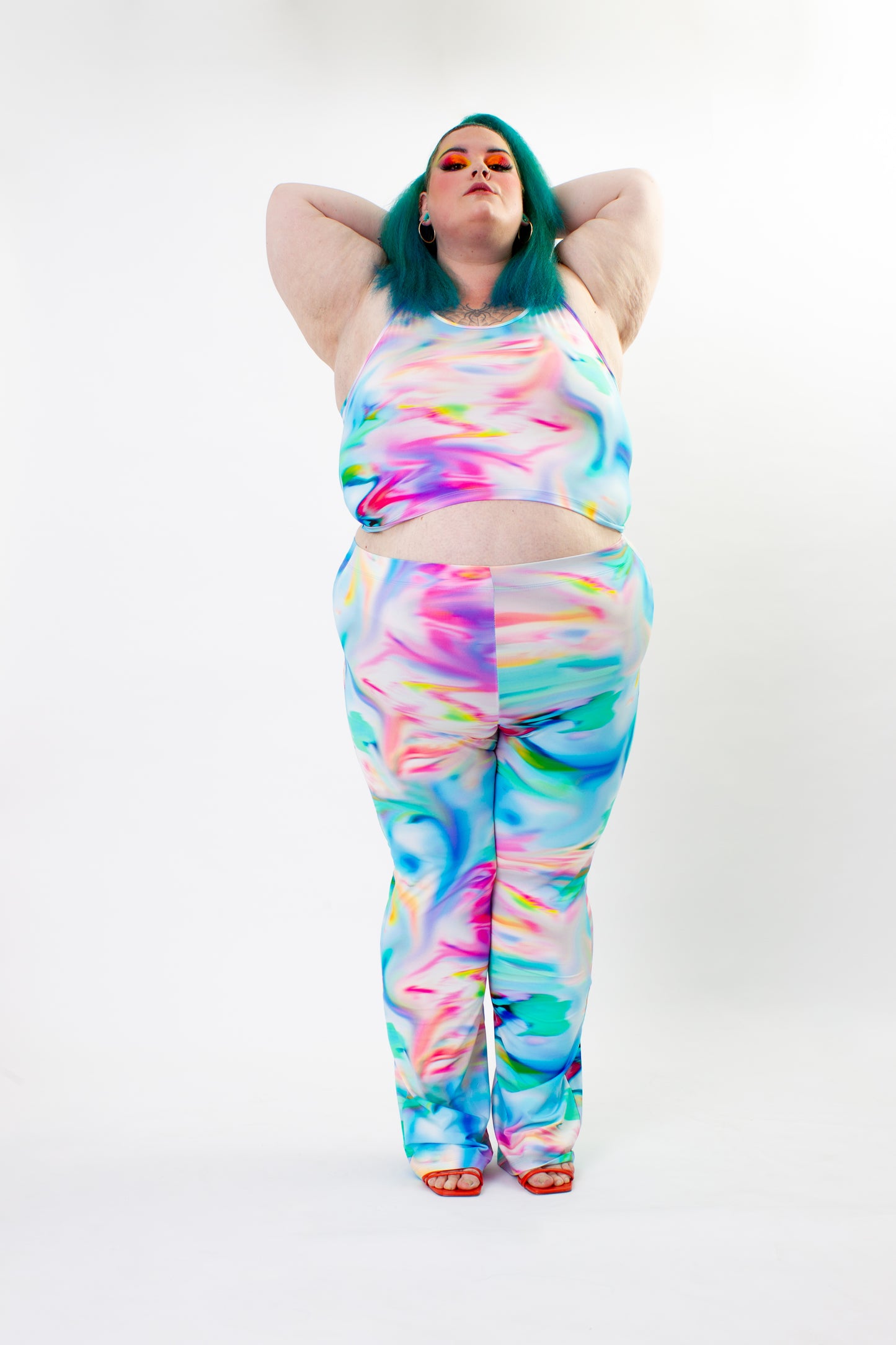 Pyjama Chique / Pastel Paradise / Flared Broek