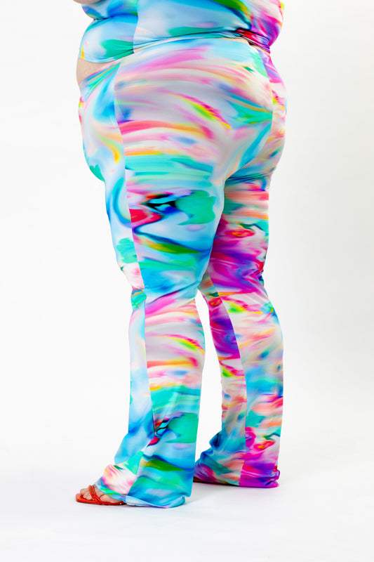 Pyjama Chique / Pastel Paradise / Flared Broek