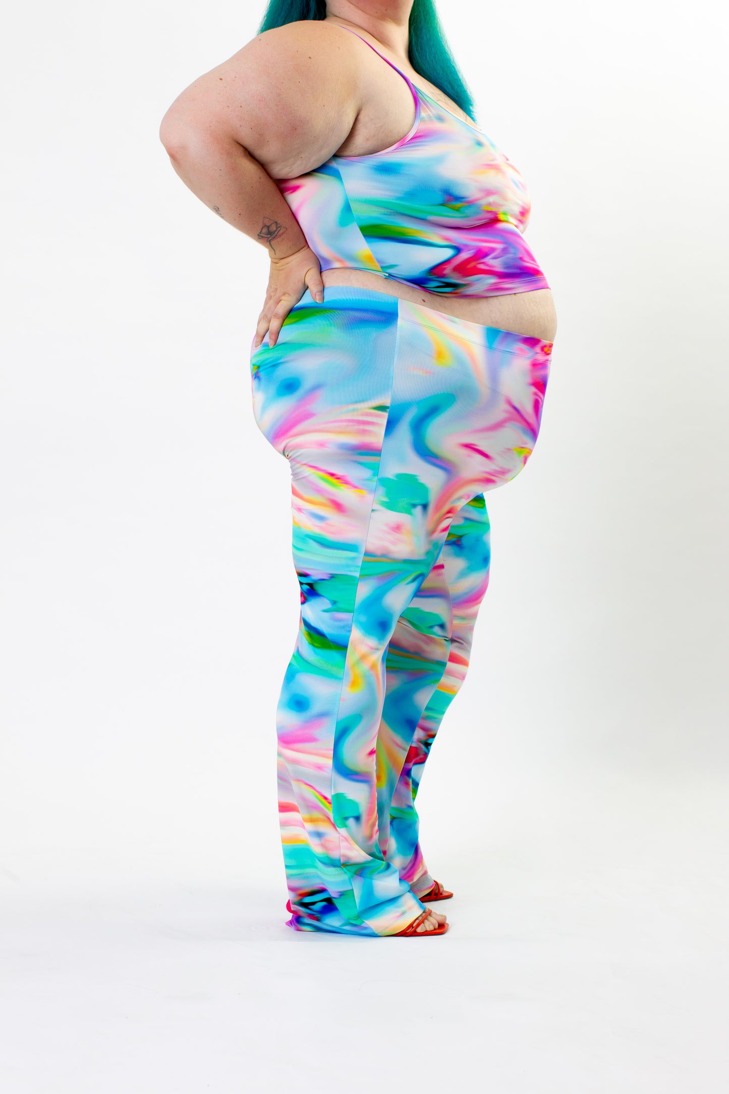 Pyjama Chique / Pastel Paradise / Flared Broek