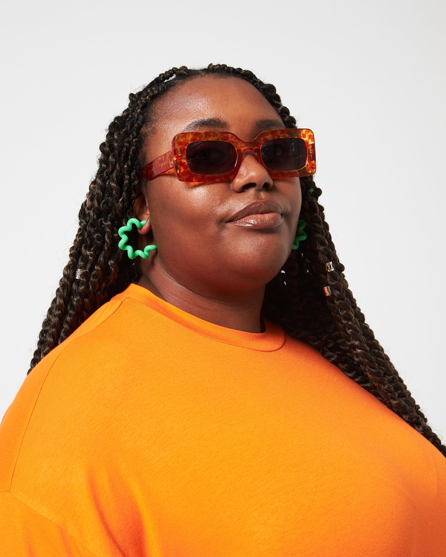 Nothing To Wear / Solid Orange / T-Shirt Dress