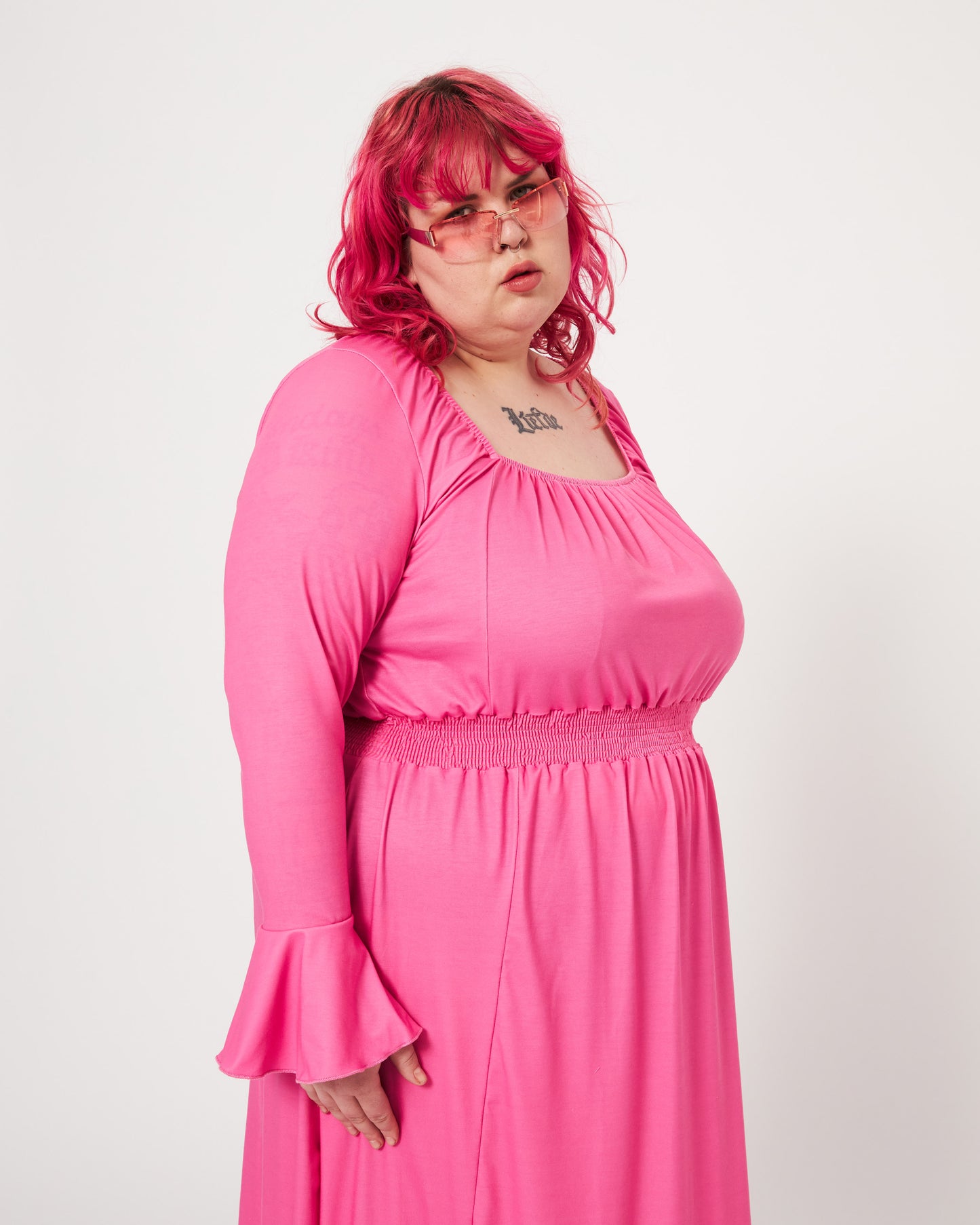 Sneak Peek / Pink / Split Dress