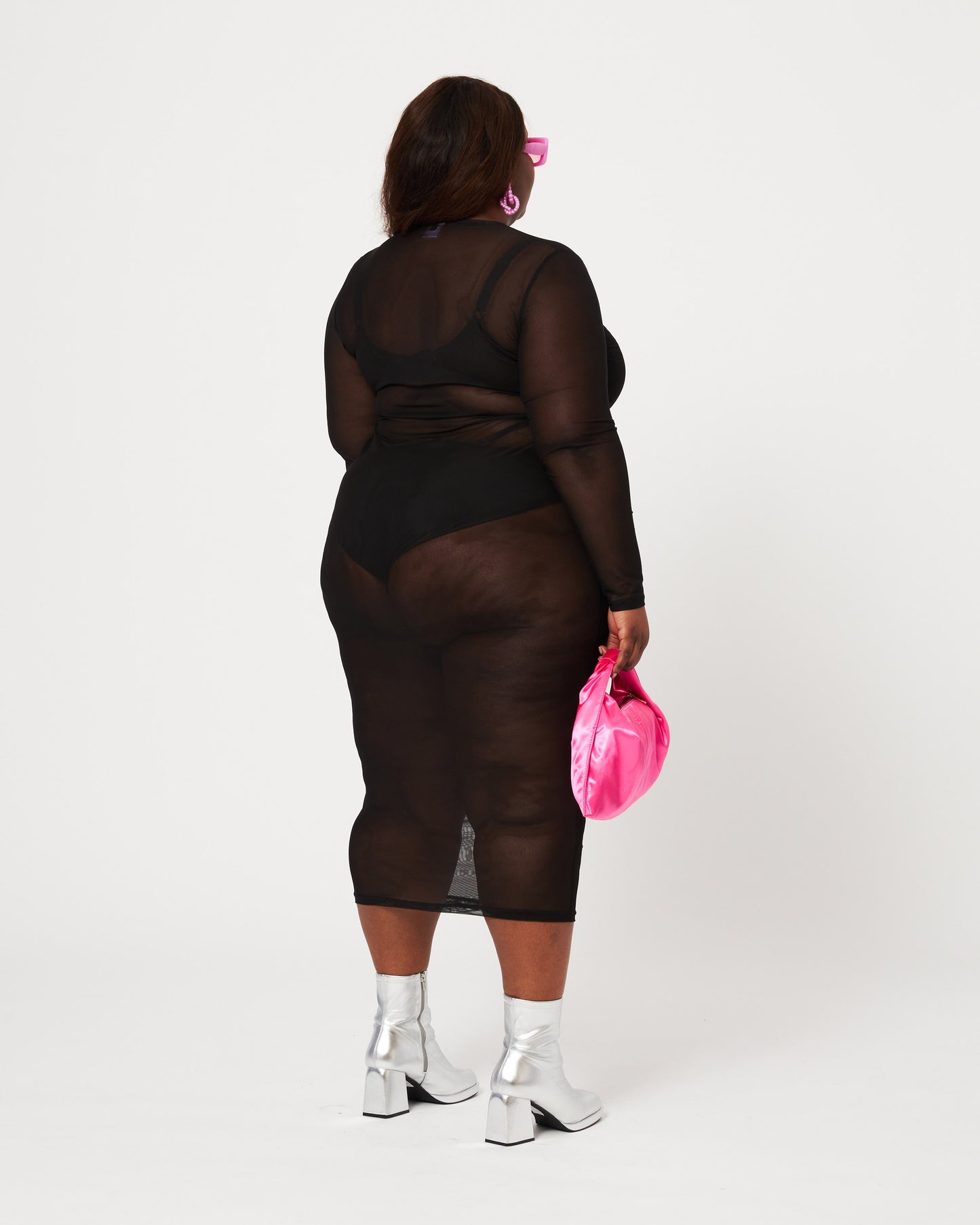 Full Body Experience / Zwart Mesh / Jurk