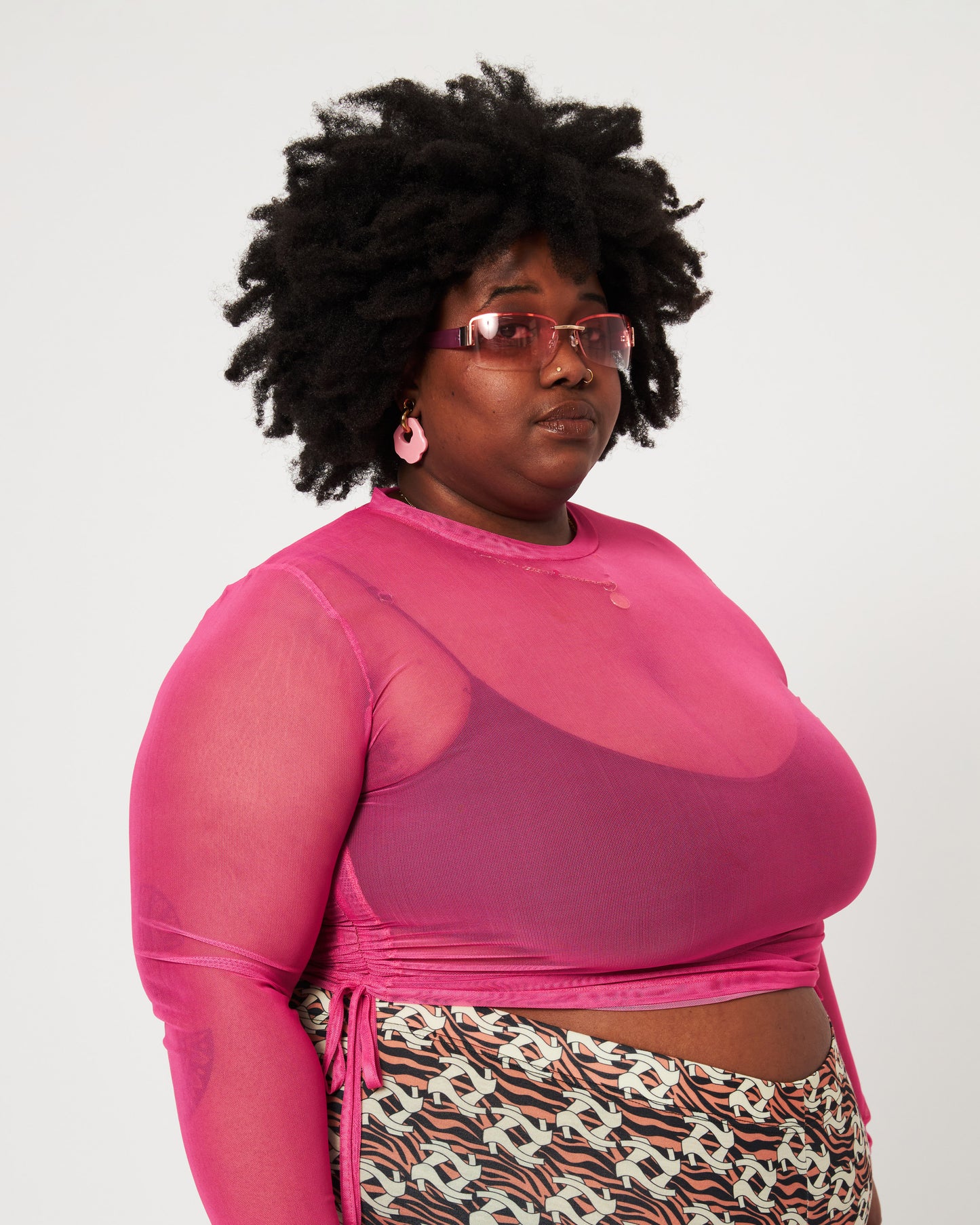 Uncensored / Mesh Roze / Top